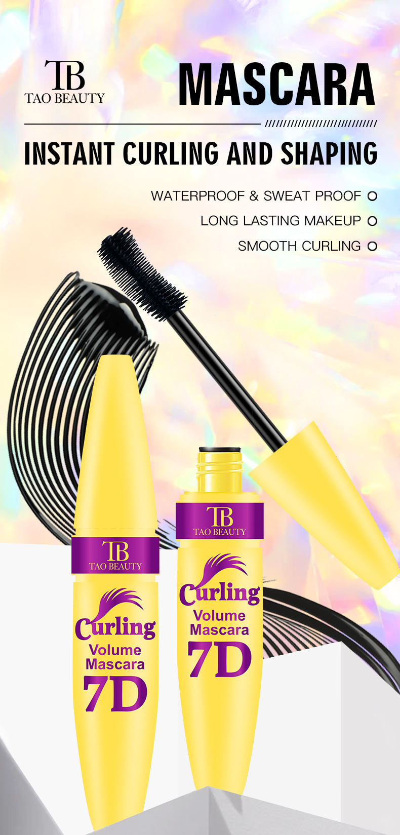 【 Cross-border Exclusive 】Tao Beauty Mascara Eyeliner Pen is waterproof, sweat-proof, long, thick, smooth and long-lasting pic 3