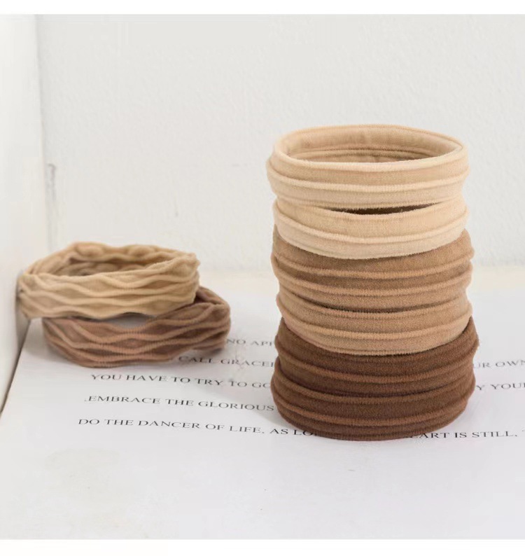 A popular high-elasticity seamless hair band for women, thickened and durable leather band hair tie for women pic 5