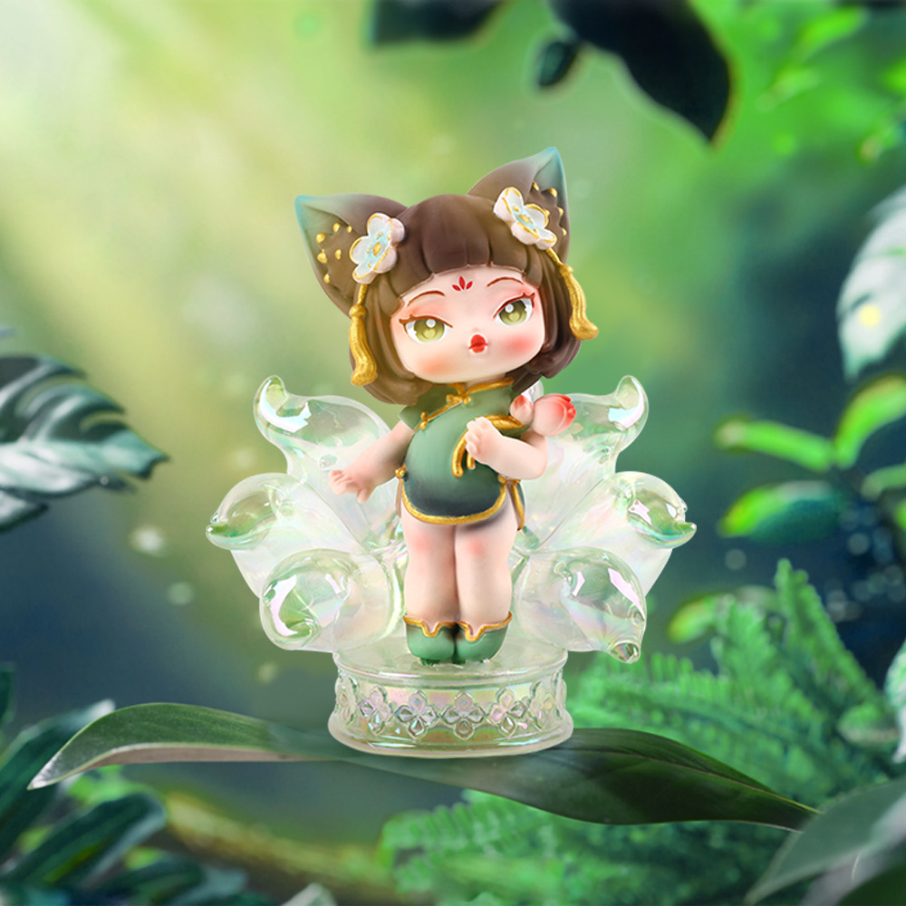 新款九尾狐山海灵狐潮玩盲盒手办网红公仔桌面装饰摆件礼物批发详情18