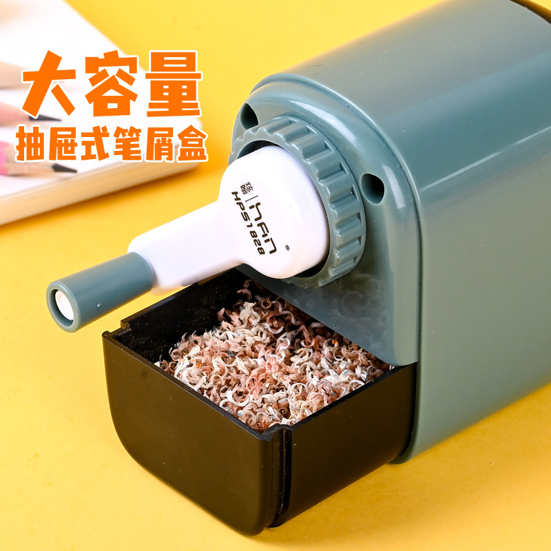 Simple and portable pen sharpener, pencil sharpener, pencil cutter, hand-cranked lead pencil sharpener for primary school students, children's pencil sharpener pic 3