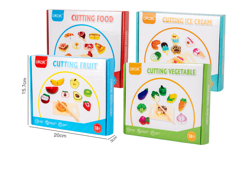儿童水果蔬菜切切乐幼儿宝宝仿真厨房用品过家家玩具益智木制切切详情13