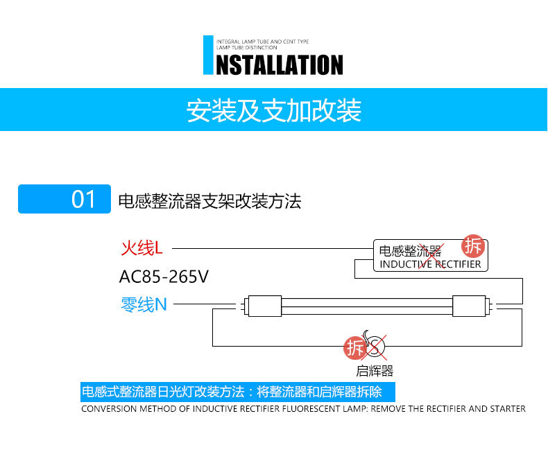 雷达感应灯管 感应灯管1.2米T8一体led人体感应日光管节能车库灯详情30