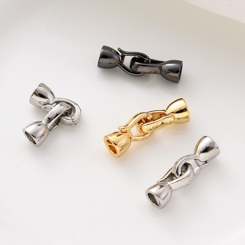 珍珠项链扣头镶锆喇叭扣万能扣收尾扣手链扣毛衣链diy珠宝配件详情20