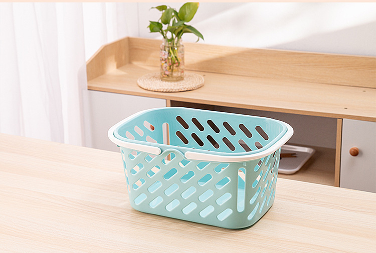 Shopping baskets, small hand-held baskets, bath baskets, toiletry baskets, plastic storage baskets, storage frames, fruit baskets, vegetable baskets pic 9