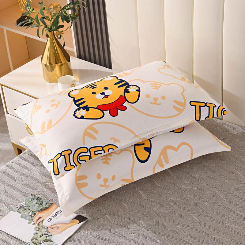 Class A pillow, home neck protection, pure cotton pillow core, hotel dormitory high pillow, non-collapsing pillowcase, cartoon couple set pillow pic 16