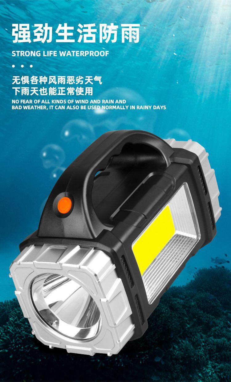 A powerful, rechargeable, ultra-long, high-power, multi-functional solar flashlight with large capacity for night market stalls pic 14