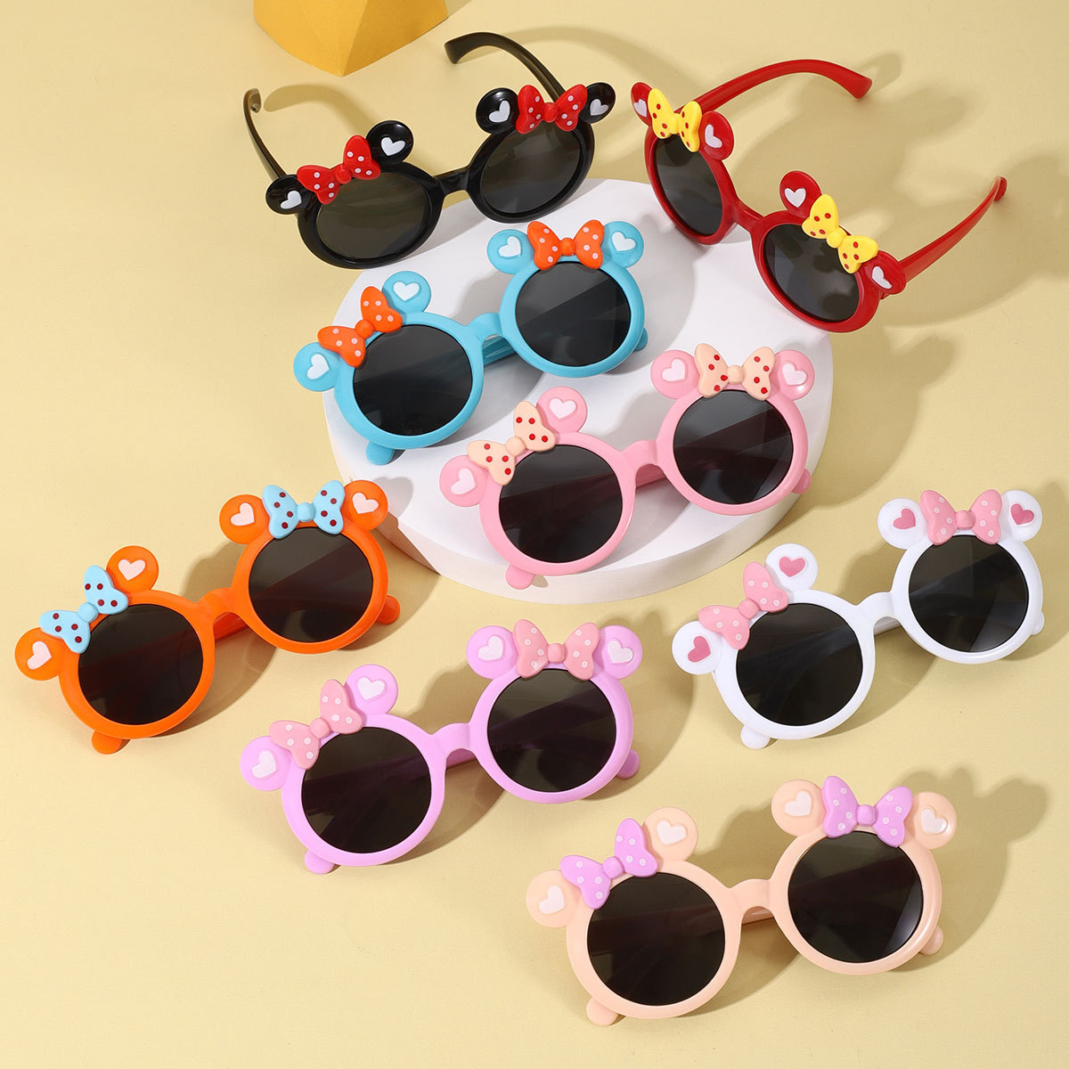 Verano nuevos niños gafas de sol moda lindo dibujos animados mickey baby shades personalidad niñas gafas de sombra pic 2