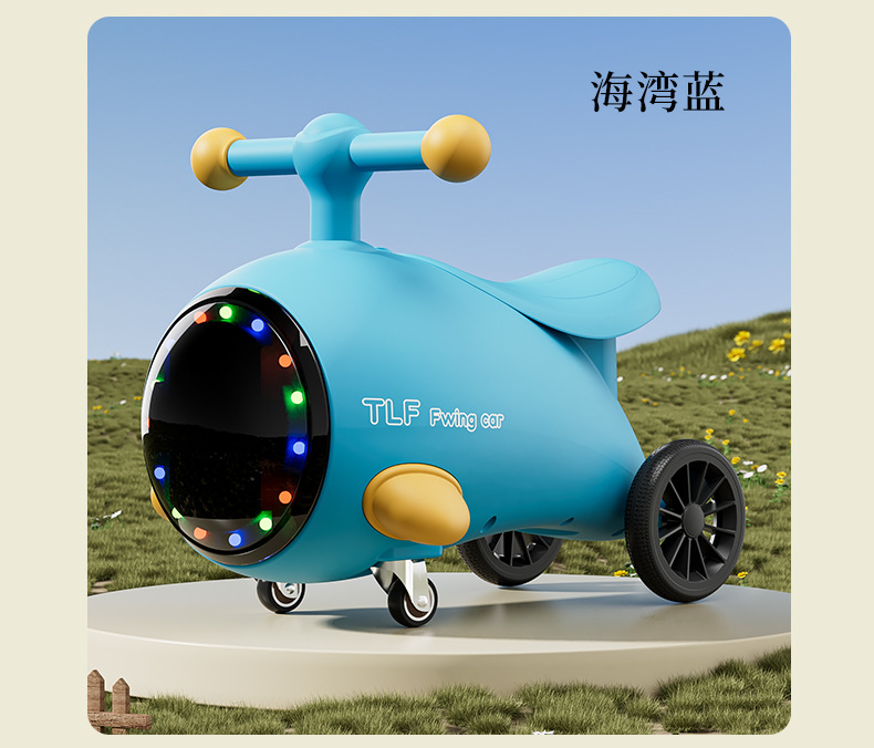 儿童滑行车新款宝宝滑行溜溜车音乐灯光万向轮小孩四轮玩具妞妞车详情15