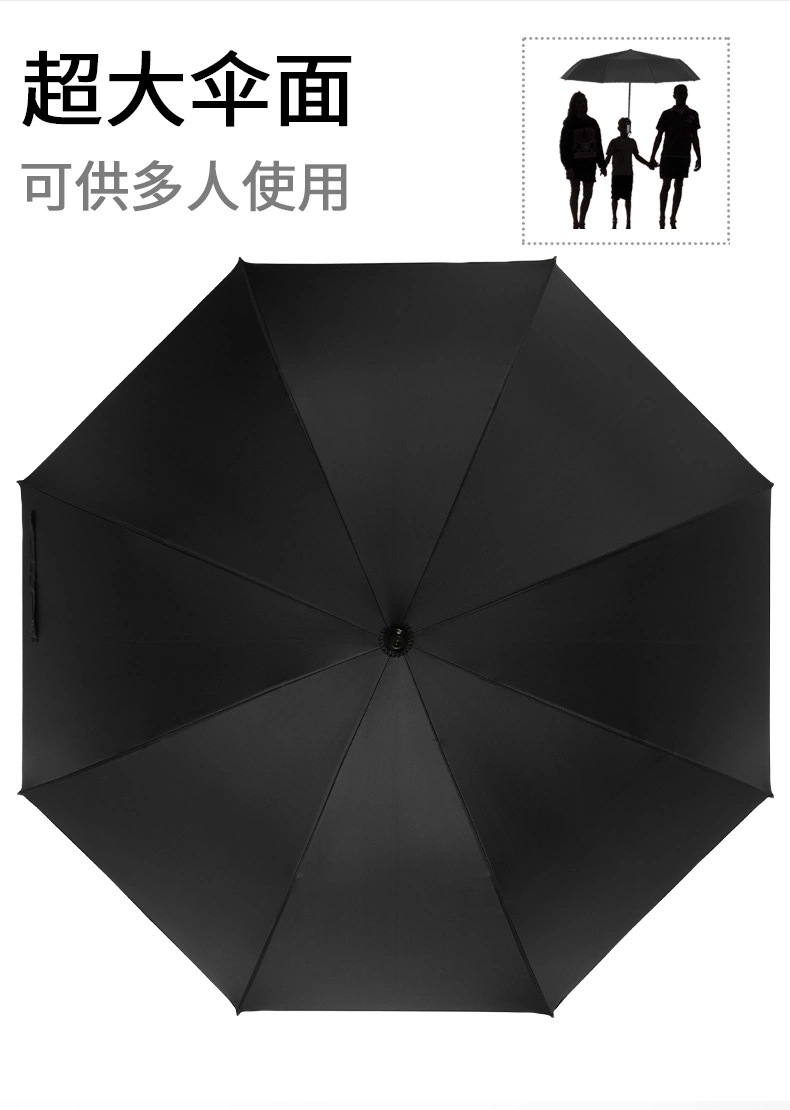 厂家现货批发一代高端商务贵宾晴雨两用防紫外线高尔夫太阳伞雨伞详情9