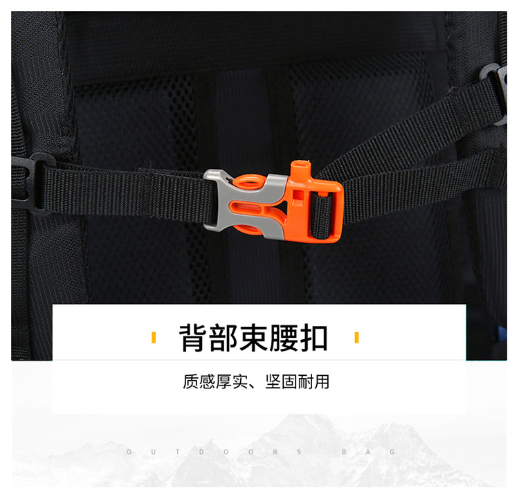 90L登山徒步包大容量户外旅行双肩包防水野营驴友骑行打工行李包详情34