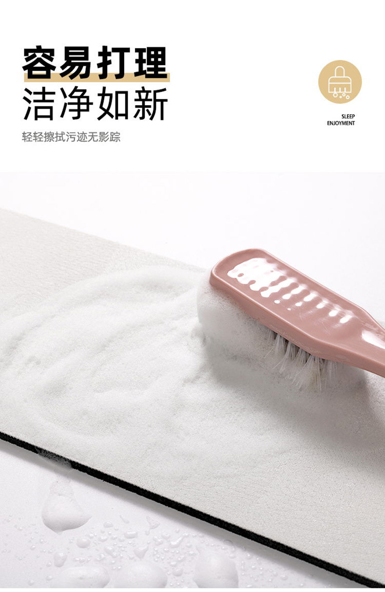 厂家直销硅藻泥空白加厚地垫厨房卫生间耐脏吸水多功能白胚地毯详情6