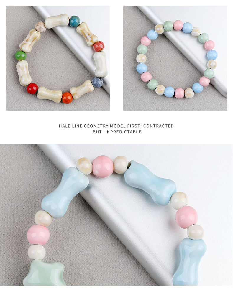 Jingdezhen New Chinese-style ethnic ceramic bone bracelet is a versatile gift for students and a traditional Chinese artistic bracelet pic 7