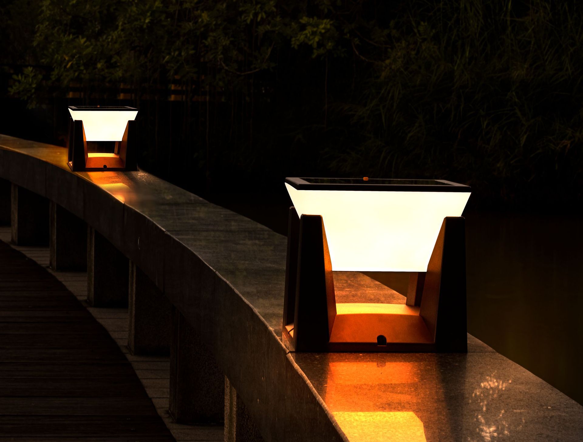 New cross-border solar column head lamp, outdoor fence and fence column lamp, garden simple waterproof outdoor courtyard lamp pic 18