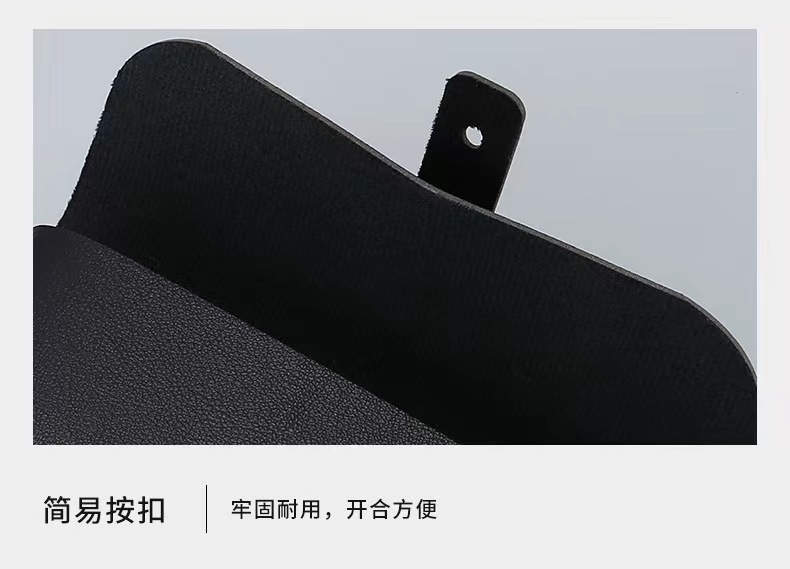 新款单钉墨镜PU皮盒软包太阳镜盒时尚黑色手提便携眼镜盒厂家直销详情5