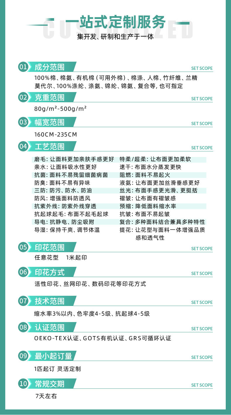 精梳95棉5氨纶a类双面汗布面料 睡衣内衣家居服贴身弹力针织布详情19