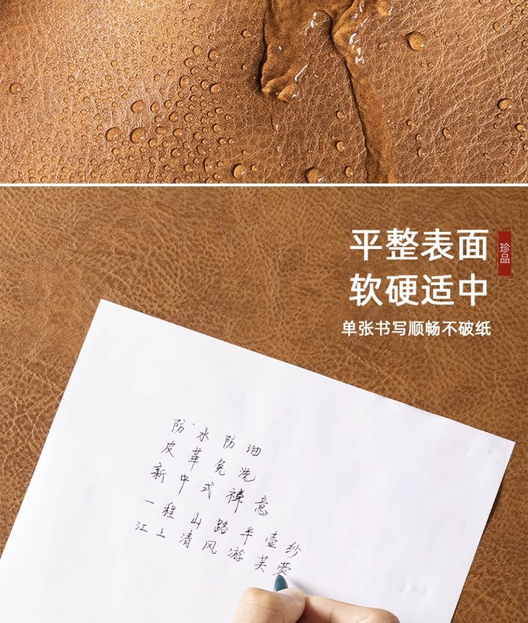 工厂直销仿牛皮床头柜垫子高级感洗衣机防尘盖布免洗保护垫桌面详情9