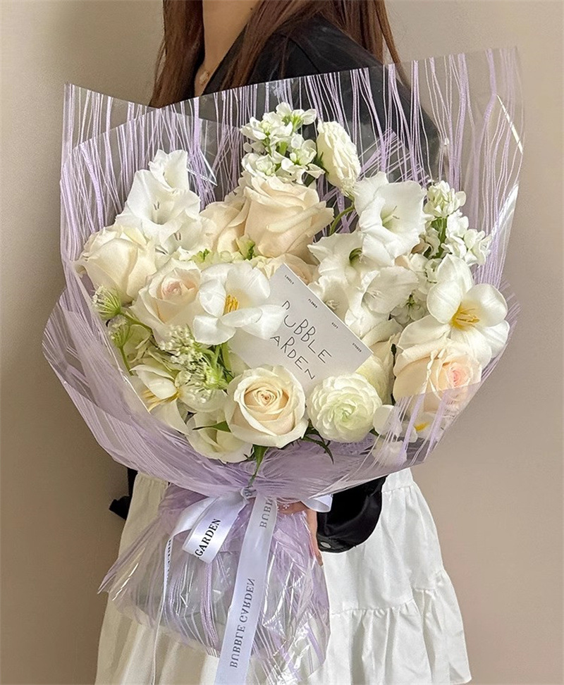 Wholesale of new crystal opp flower packaging, flower wrapping waterproof materials, festival gifts and decorations from Celidia pic 11