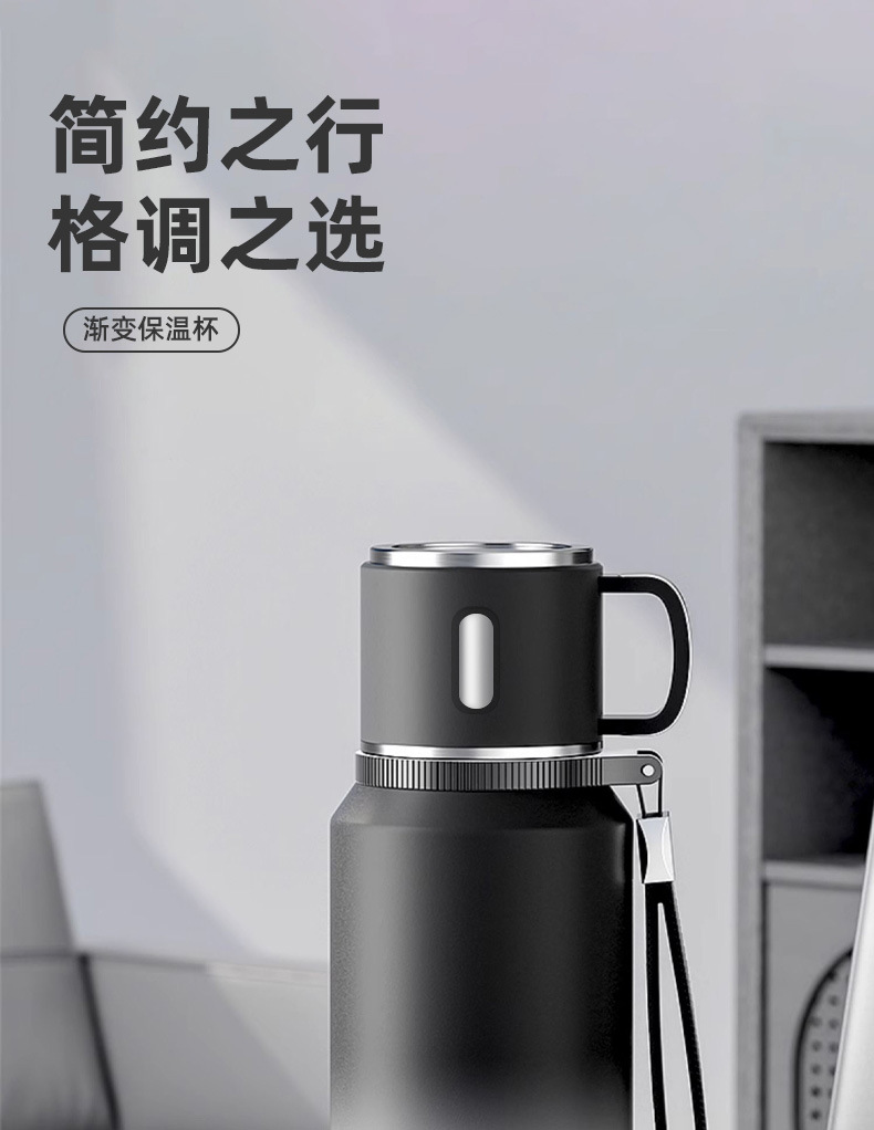 316不锈钢保温杯男款大容量渐变办公保冷焖闷泡茶杯子水杯壶批发详情1