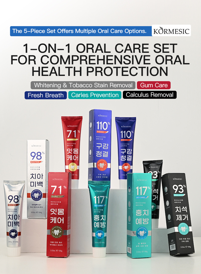 KORMESIC toothpaste全英文清洁口腔清新口气牙膏TikTok热卖详情15
