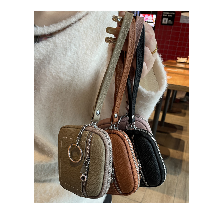 零钱包头层牛皮手拿包日常搭配真皮手腕包跨境热卖口红包2025新款详情23