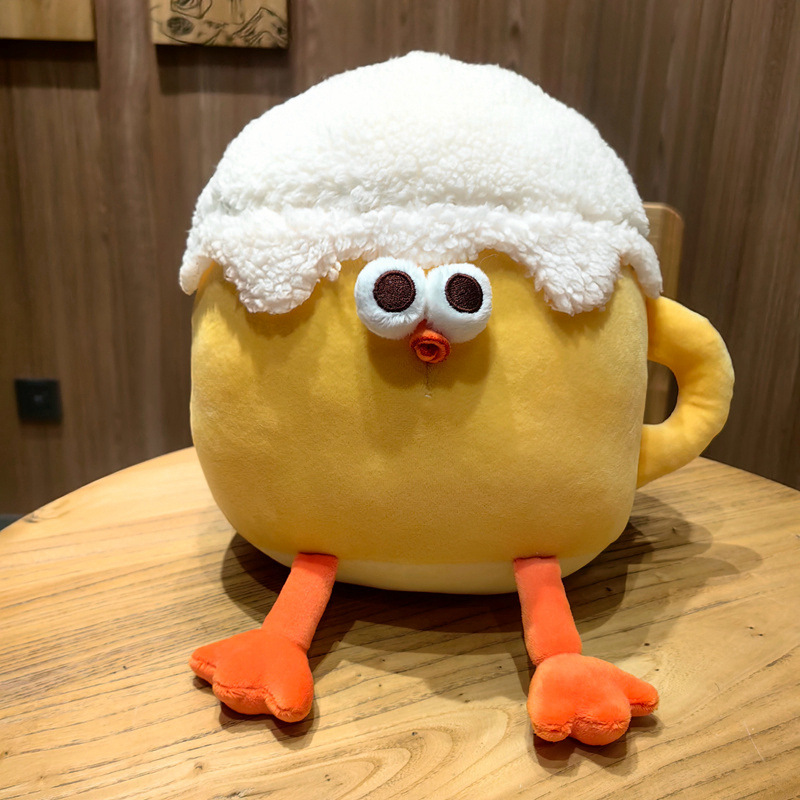 Fun hamburger chicken, stuffed pillow, sandwich chicken doll, funny plush toy, home sofa, personalized decoration pic 6