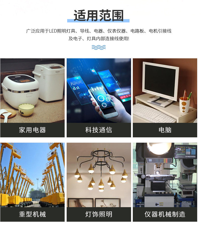 环保玩具引线透明电子线导线7芯0.8线束硅胶短线加工铁氟龙彩排线详情18