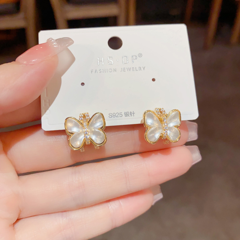 简约经典耳钉推荐100款百搭时尚925银针耳环锆石珍珠几何耳饰批发详情11