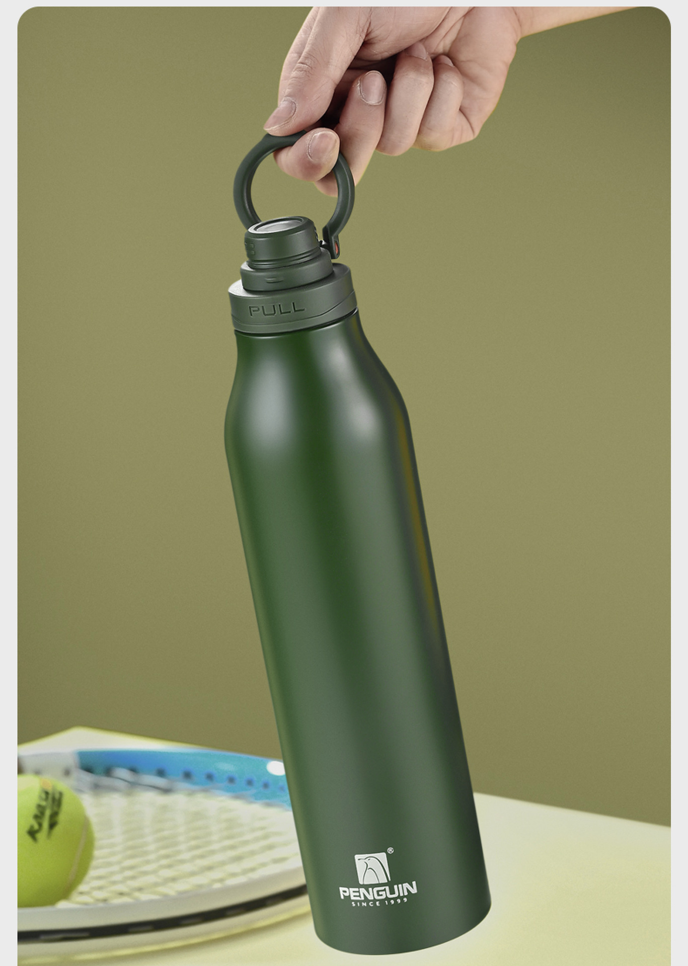 企鹅新品跨境爆款20oz30oz手提提环304不锈钢保温杯手机支架外贸详情11