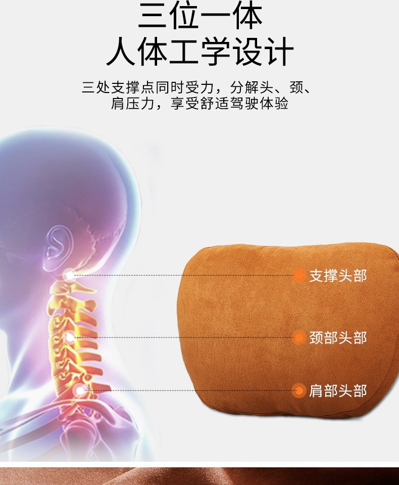 适用于汽车迈巴赫头枕腰靠护腰靠枕靠垫汽车用品枕头车用护颈枕详情6