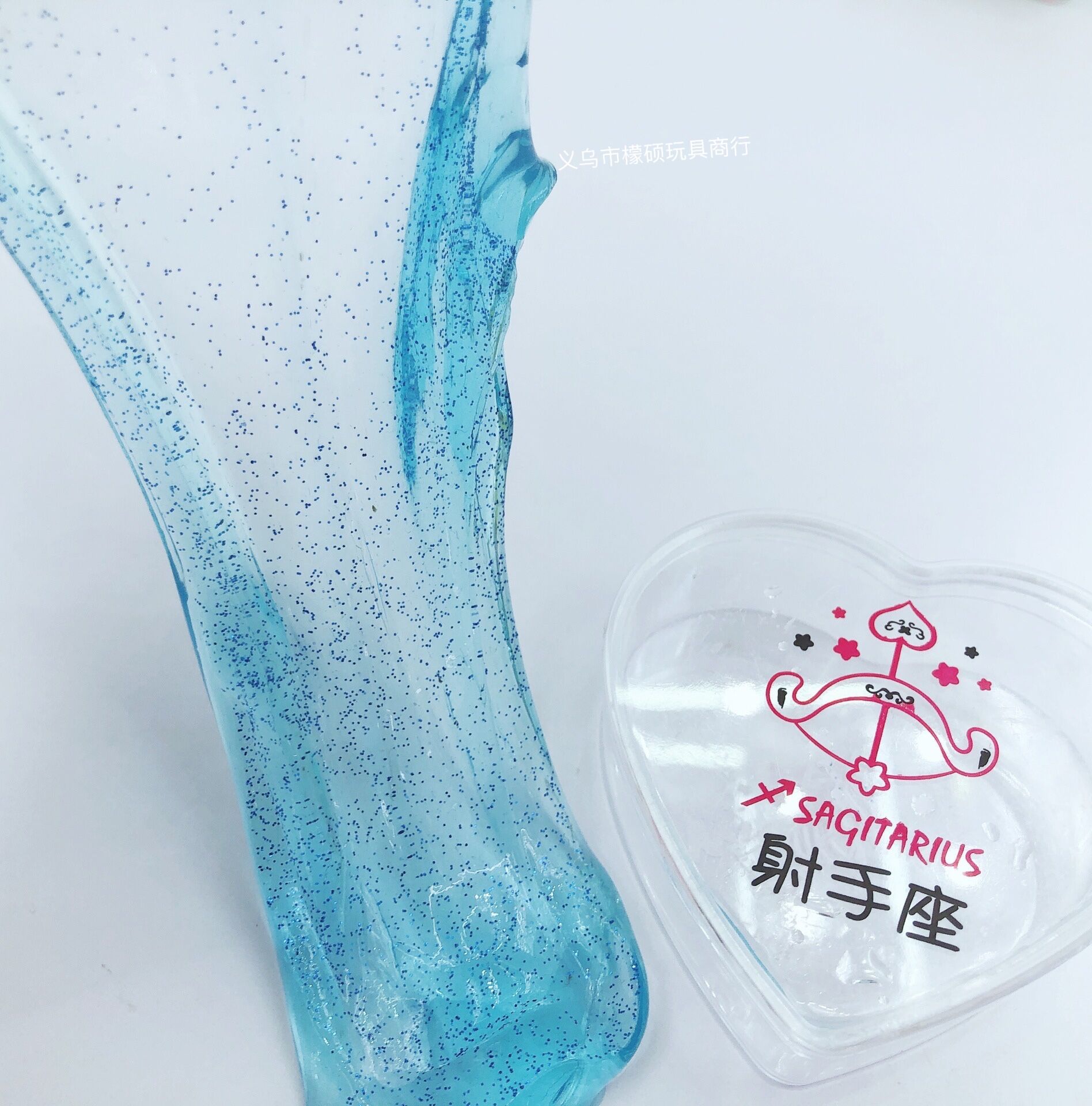 十二星座起泡胶24入高透M胶闪闪加料起泡胶水晶泥爱心史莱姆批发详情6