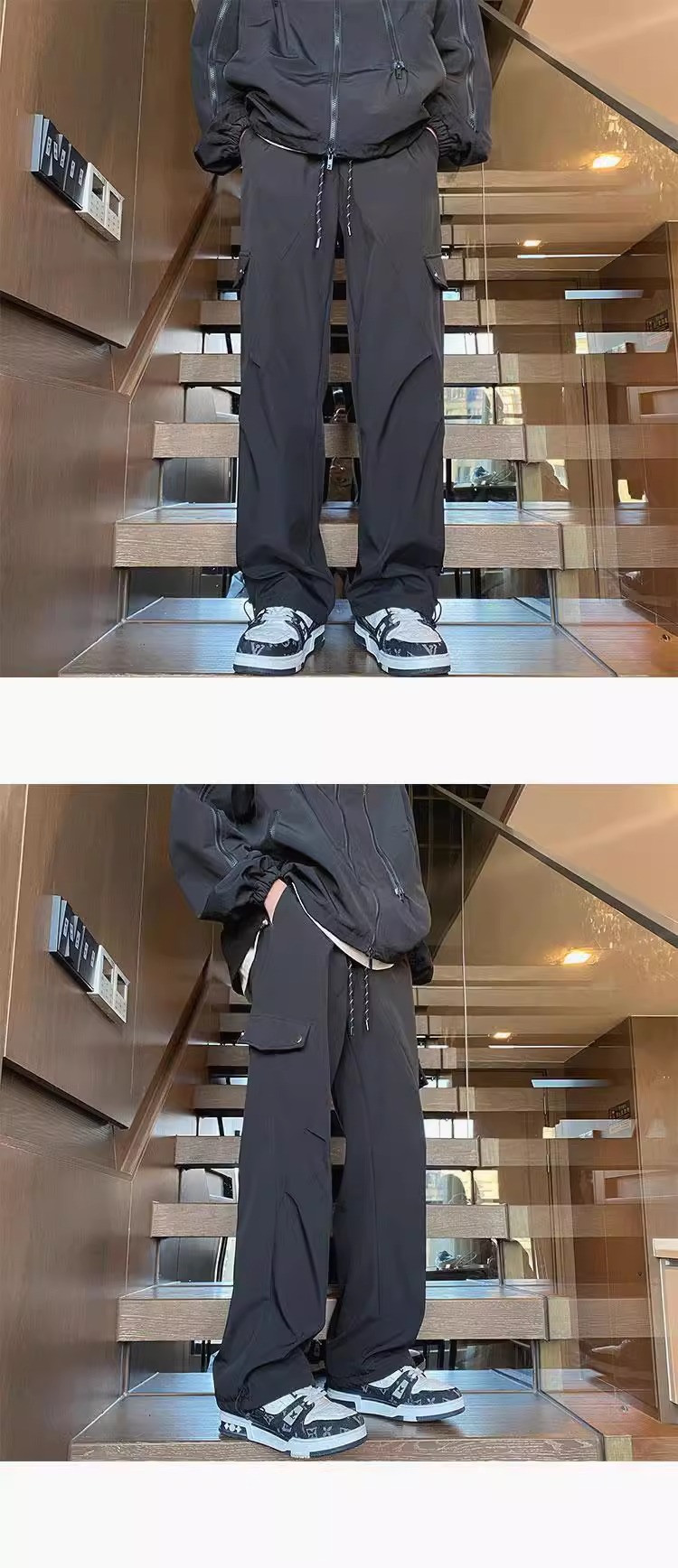 美式工装裤子男春秋季防风机能防水冲锋裤户外露营登山骑行滑雪裤详情12