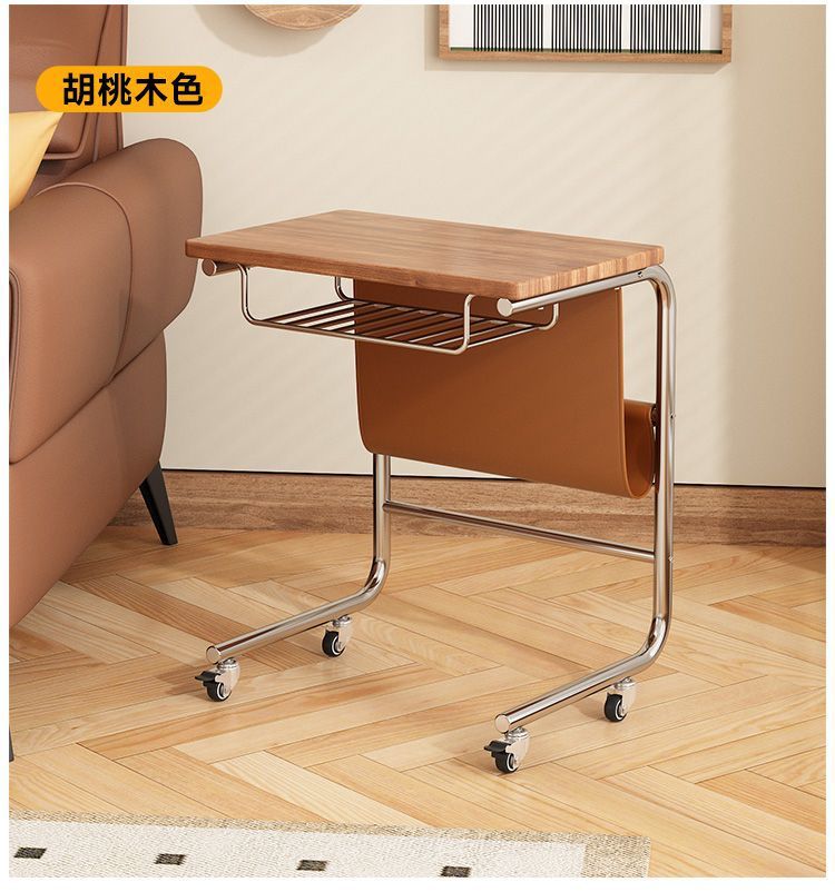 The side table is a simple and modern home table for bedrooms, living rooms, offices, notebooks, and bedside tables. It is a movable small table pic 20