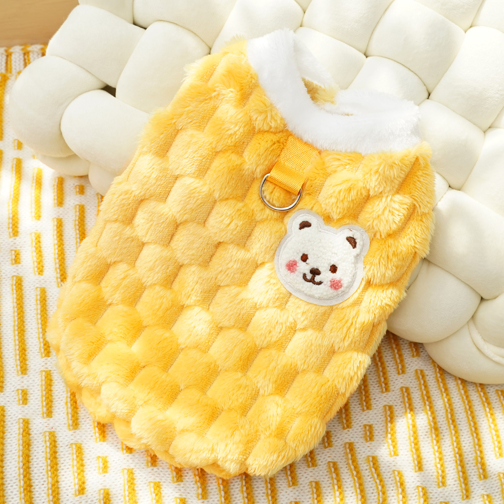 New autumn and winter collection of dog towing clothes, Bichon Frise pet, Teddy, Schnauzer cat supplies with fleece for wholesale pic 7
