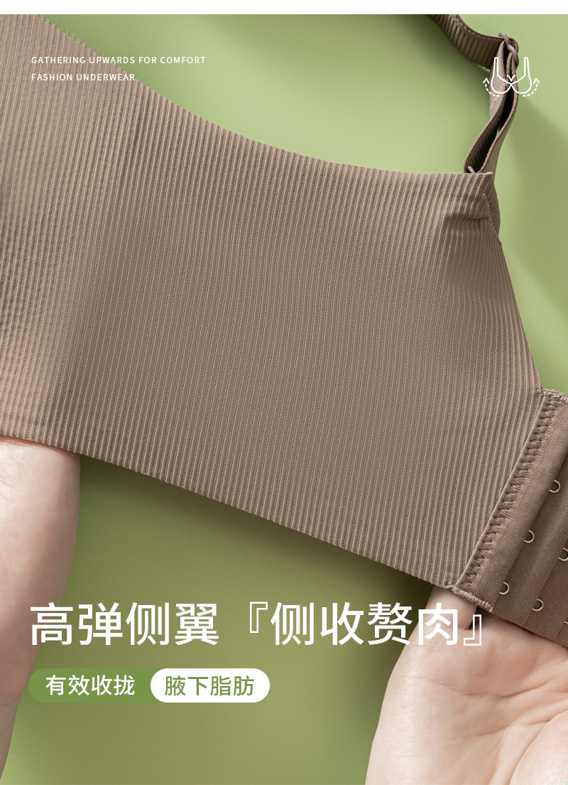 大胸显小聚拢内衣女士无钢圈收副乳防下垂调整型薄款2025新款文胸详情7