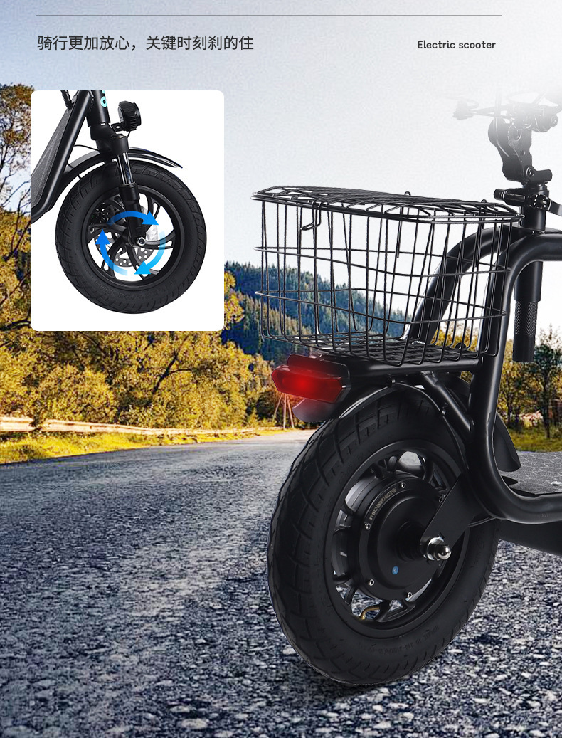 New foldable adult mini electric scooter, lithium battery high-range mobility scooter, mini Harley-Davidson electric scooter pic 6