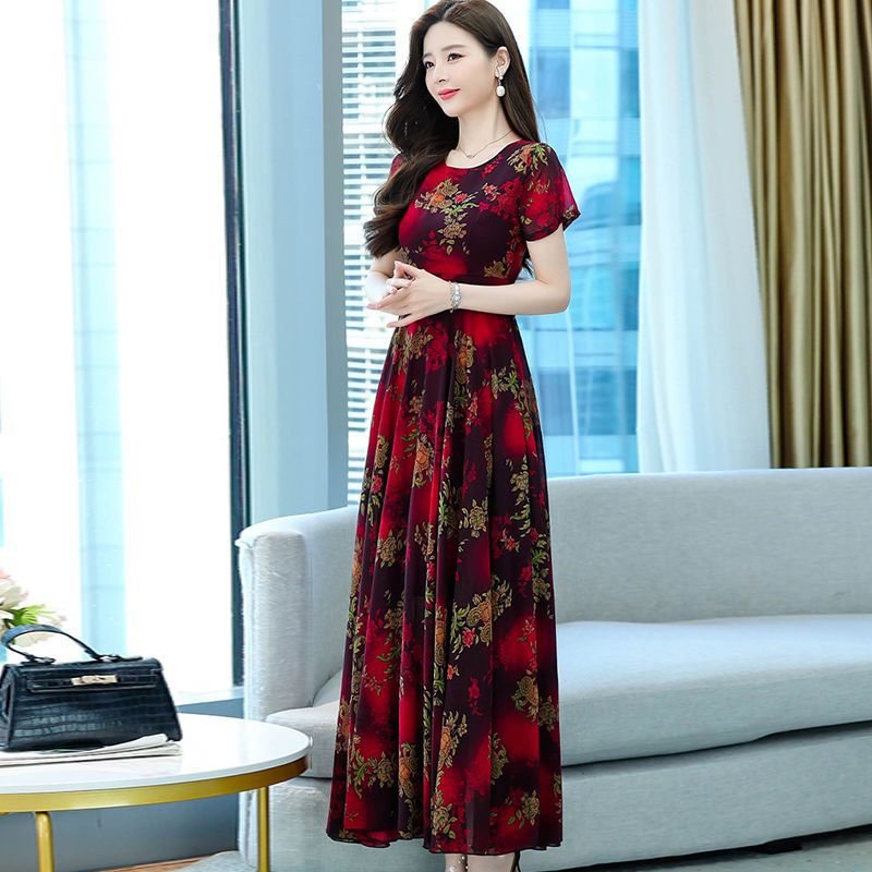 年轻妈妈夏装连衣裙中年女洋气2024新款40岁50中老年夏季气质裙子详情27