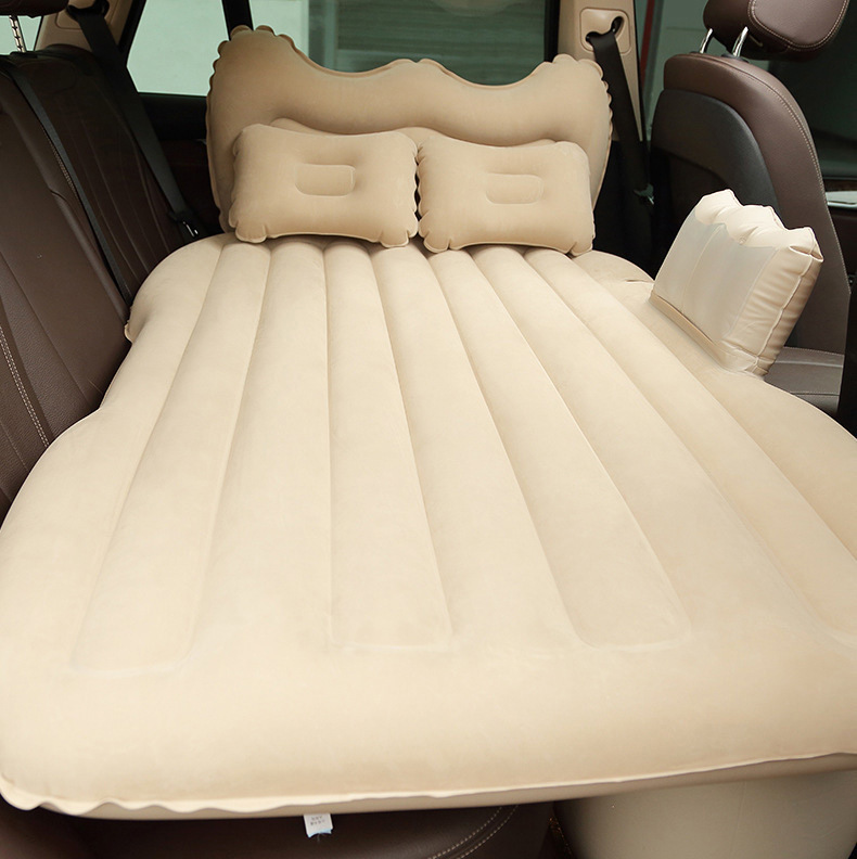 现货车载床垫植绒通用款可折叠汽车充气床家用旅行休息后排睡垫详情23