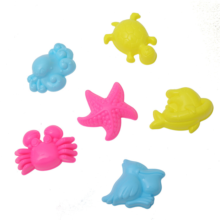 动力海洋模具彩泥粘土工具DIY儿童戏水塑料沙滩玩具套装创意详情2