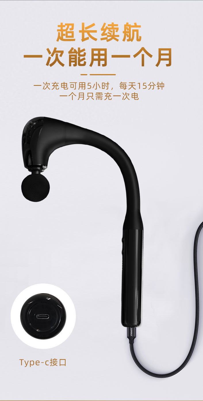 Elbow fascia gun, electric massage back, extended fascia hammer, back tapping massage hammer, long-handled fascia gun pic 19