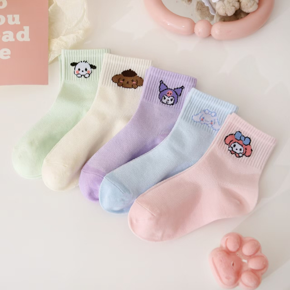 薄棉网眼宝宝袜子男童女童儿童中筒袜男女中筒卡通春夏新款棉袜详情12