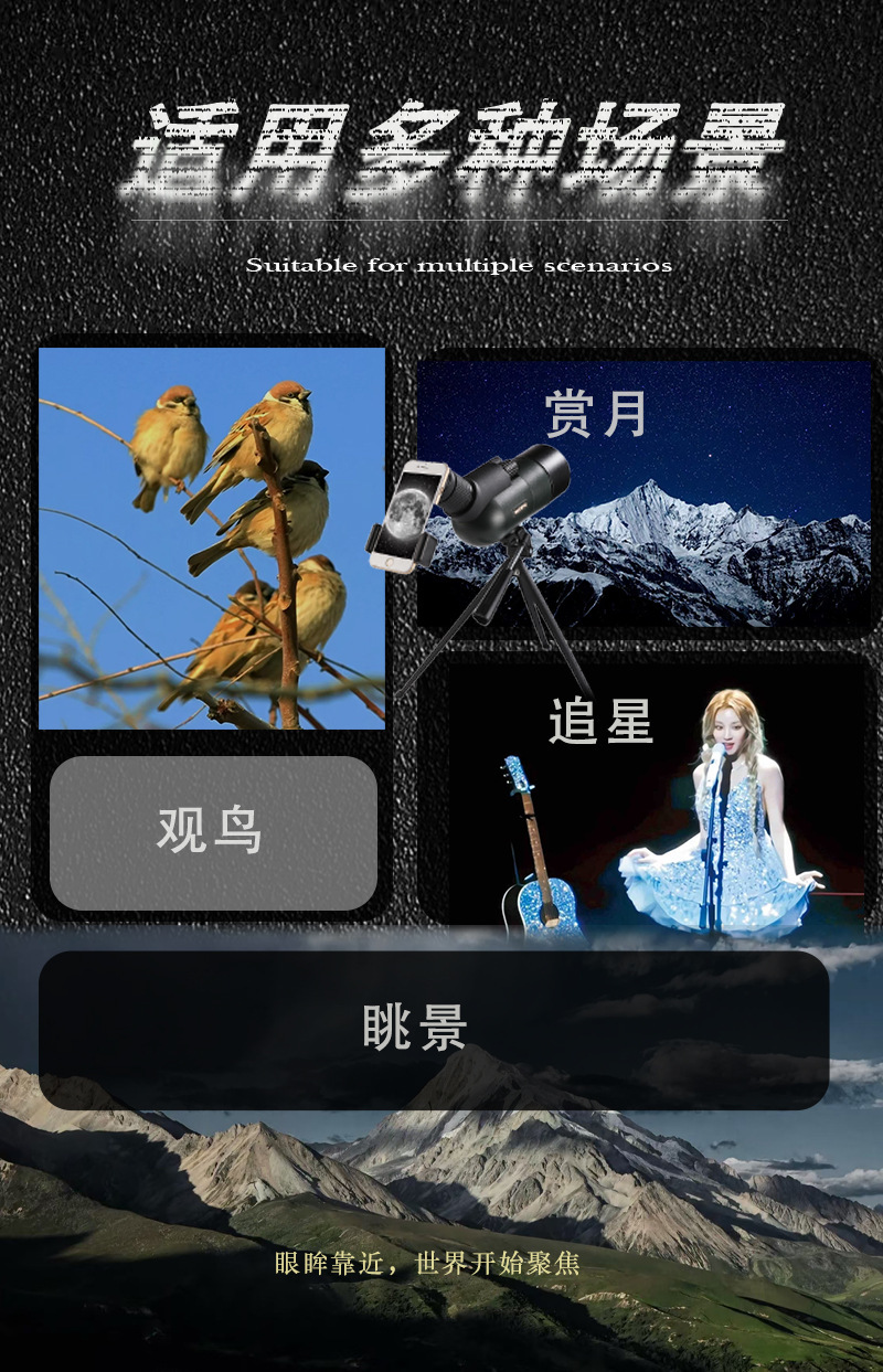 AIWETE单筒热成像仪AI智能夜视瞄准镜红外探测器详情7