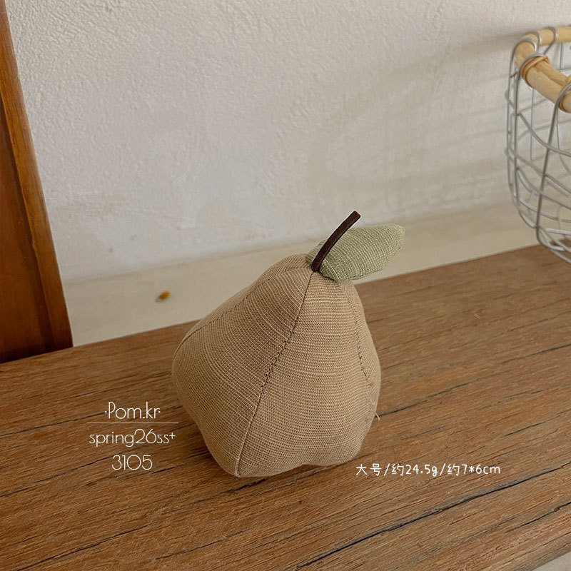 Spring new floral apple figurine, fabric handcrafted fruit-themed photography prop, InS-style room decoration item pic 9