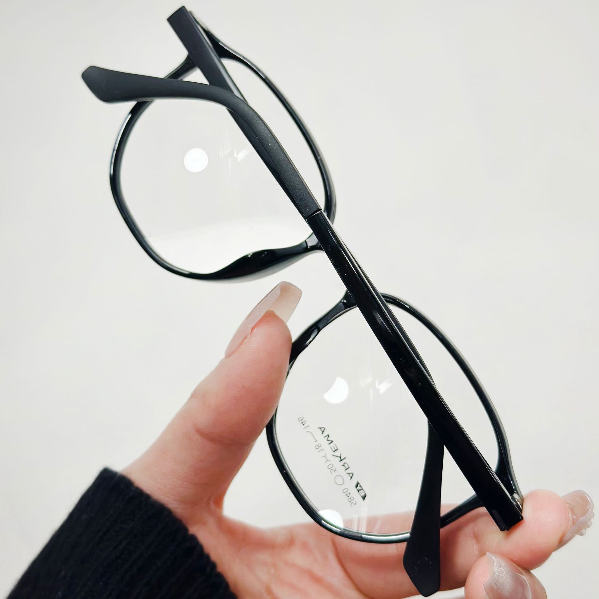 批发时尚阿科玛近视镜框透明眼镜框素颜圆形近视镜丹阳近视眼镜架详情13