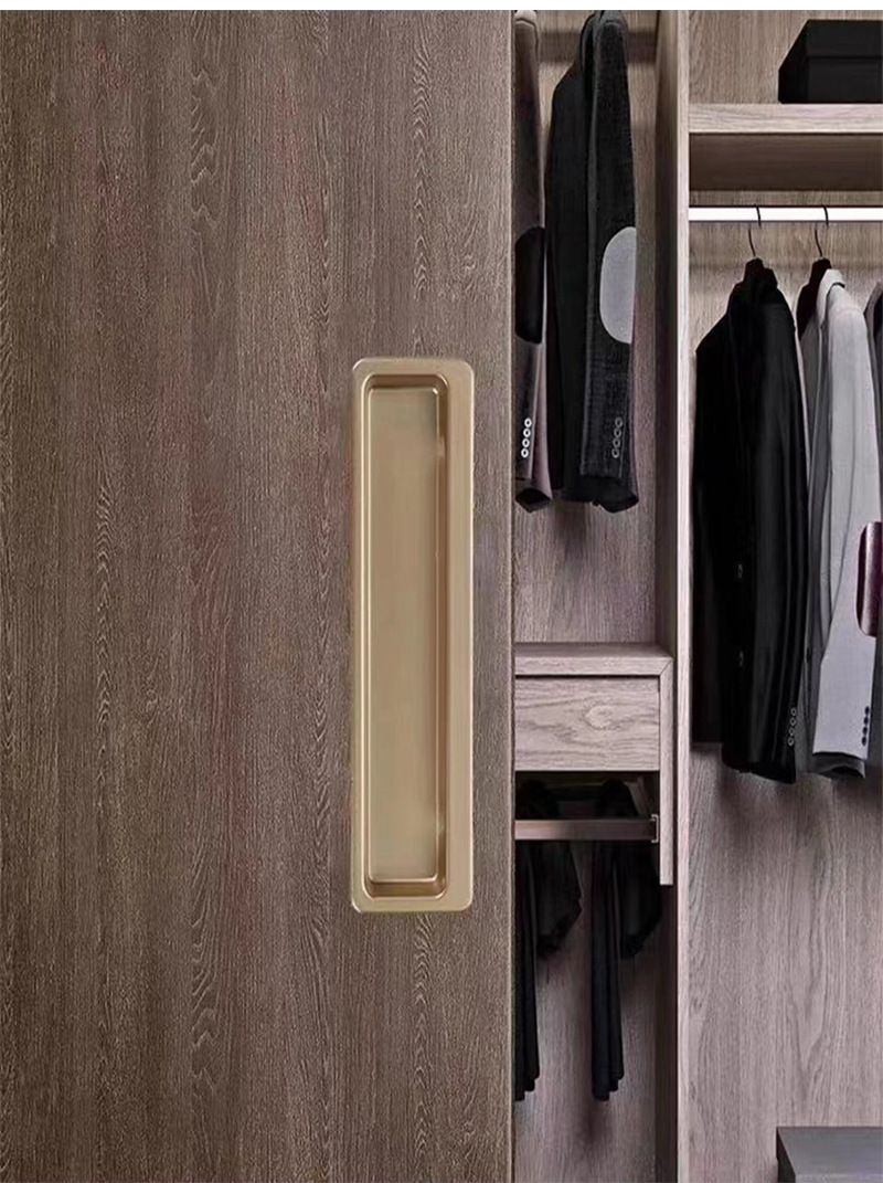 隐形暗拉手推拉门加长隐藏把手衣柜门扣槽凹槽嵌入式内嵌暗扣拉手详情3