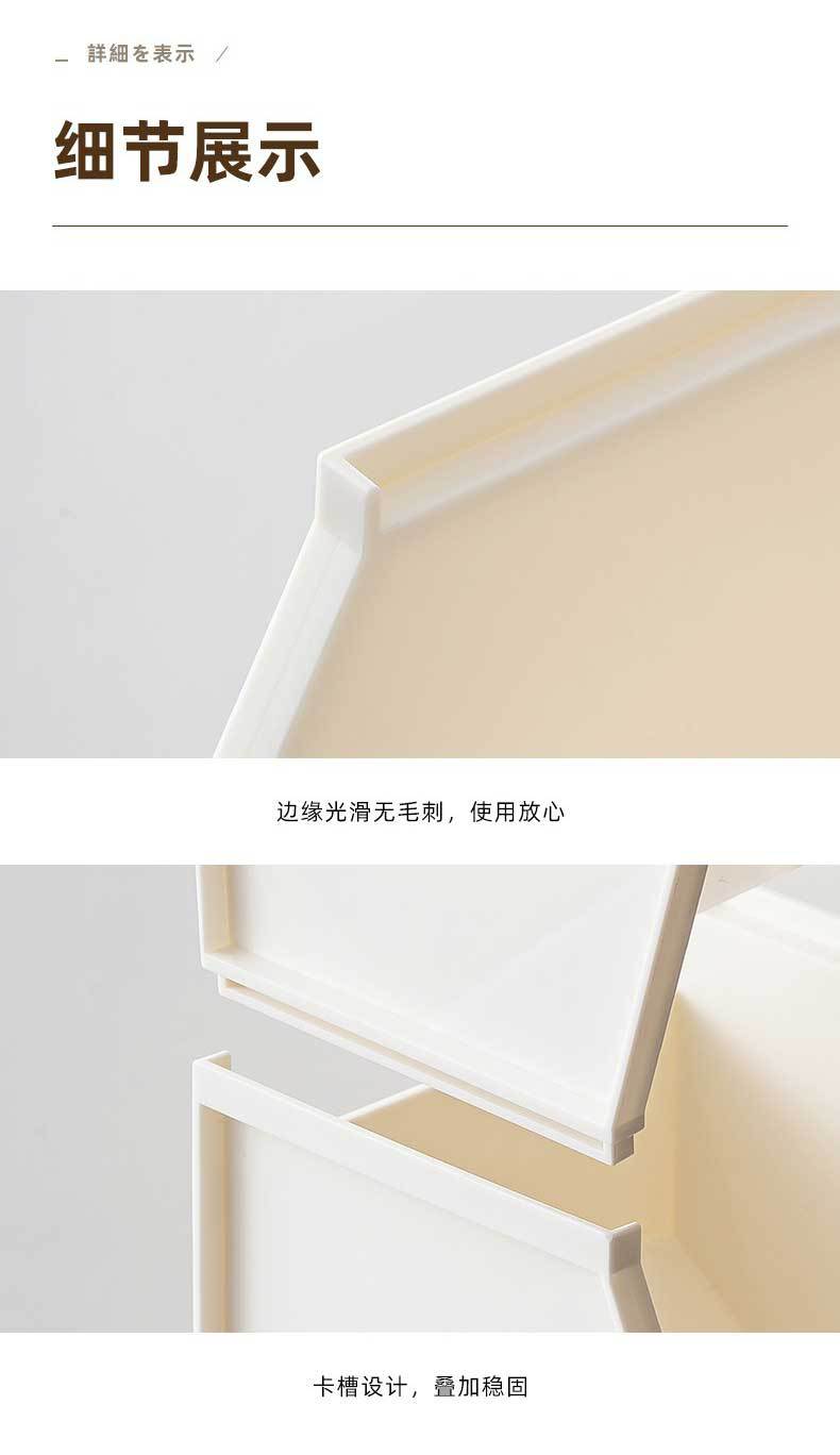Desktop organization box, file rack, stackable storage basket, stationery classification storage box, simple storage rack for student dormitories pic 11