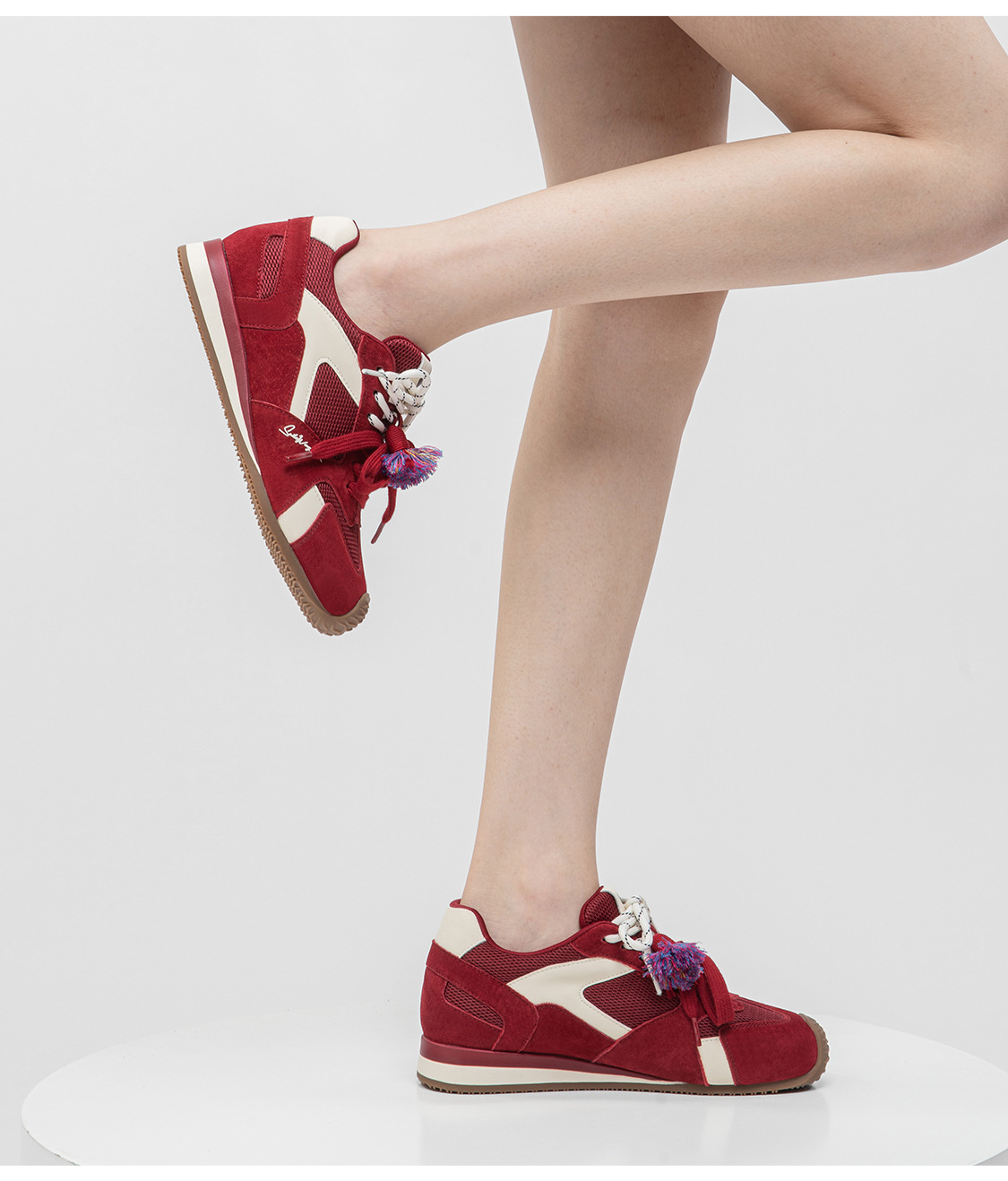 复古德训鞋女2025秋冬新款潮流透气鞋子内增高真皮百搭运动休闲鞋详情14