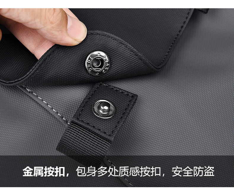 Transfronteriza nueva mochila de negocios mochila de hombre bolsa de computadora de viaje de gran capacidad bolsa de energía de moda cuero PU pic 24