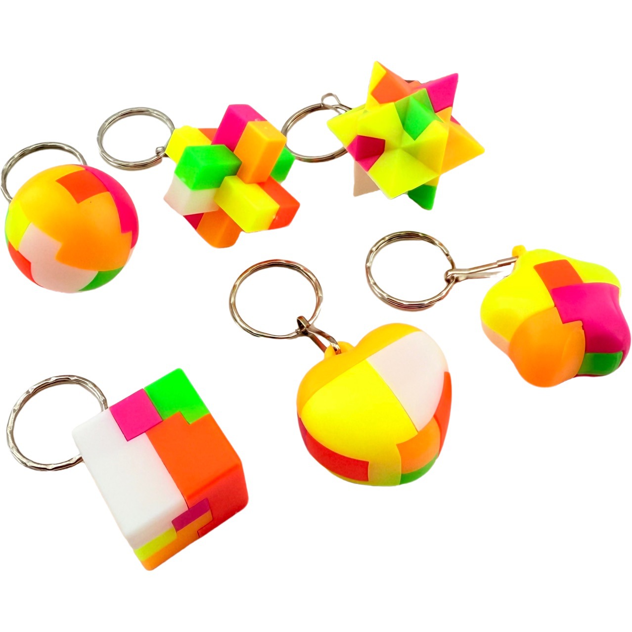 彩色拼图钥匙扣钥匙扣个性创意小挂件钥匙扣钥匙扣详情1