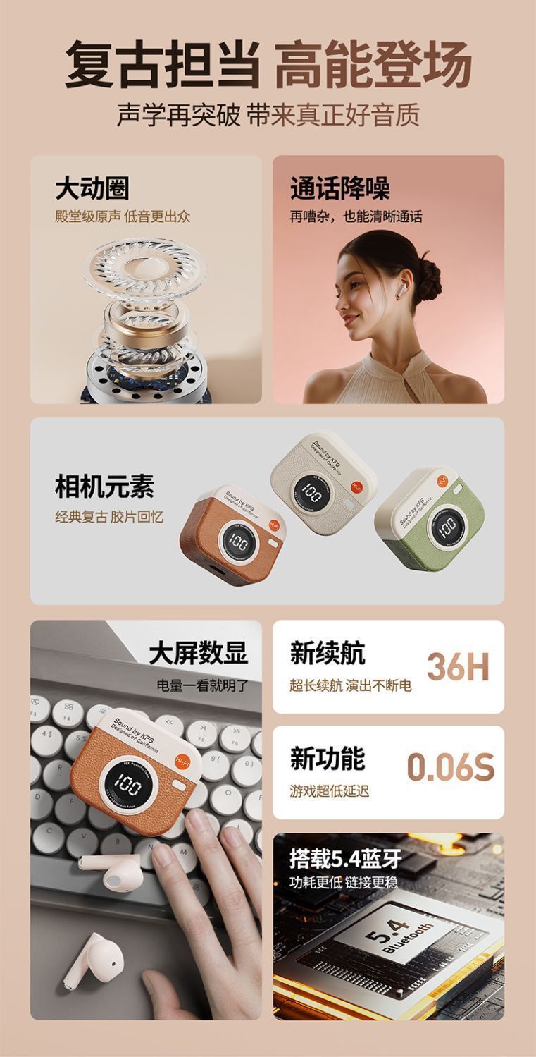 Q86 Bluetooth Headphones 2024 New Model Wireless noise-cancelling high-end semi-in-ear design for sports and running with ultra-long battery life pic 3