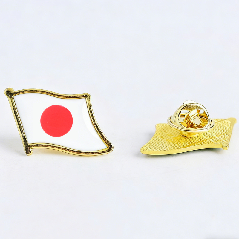 美国合金加厚款世界各国国旗徽章滴胶胸针商务礼品跨境热销工艺品配饰详情5